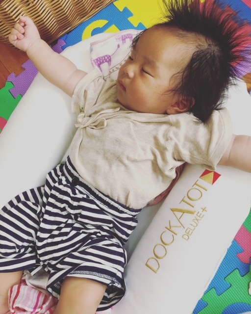 ドッカトットは子ども用マットレス。ふんわりと包み込んでくれるような感覚のよう