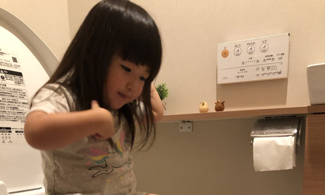 まずは座ってもらうことが大事。出ても出なくても褒めちぎります