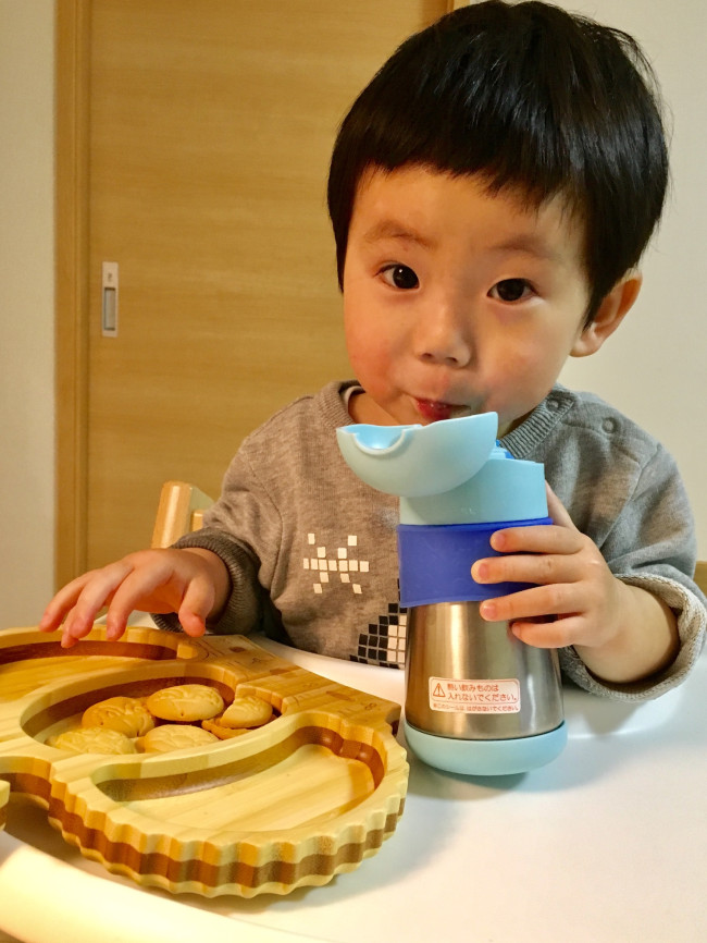 おやつのときも、クラウンプレートをリクエスト！ お気に入りになりました♡