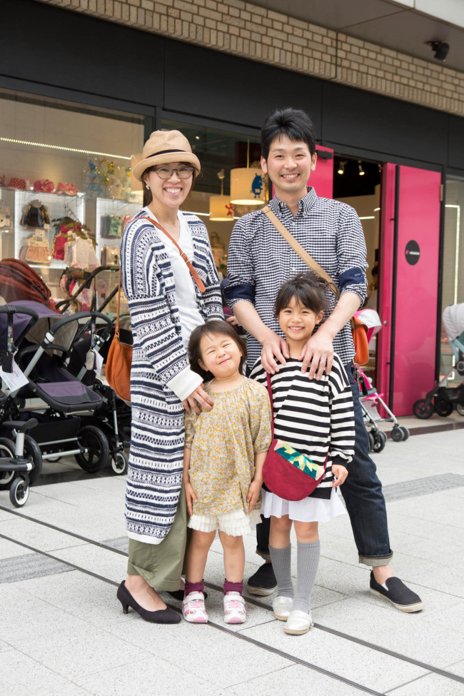 井住裕美さん、ひよりちゃん（6歳）、想ちゃん（3歳）