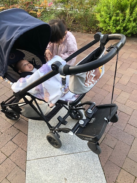 赤ちゃんが生まれてベビーカーを譲ることになる上の子にとっても、嬉しい贈り物になりました