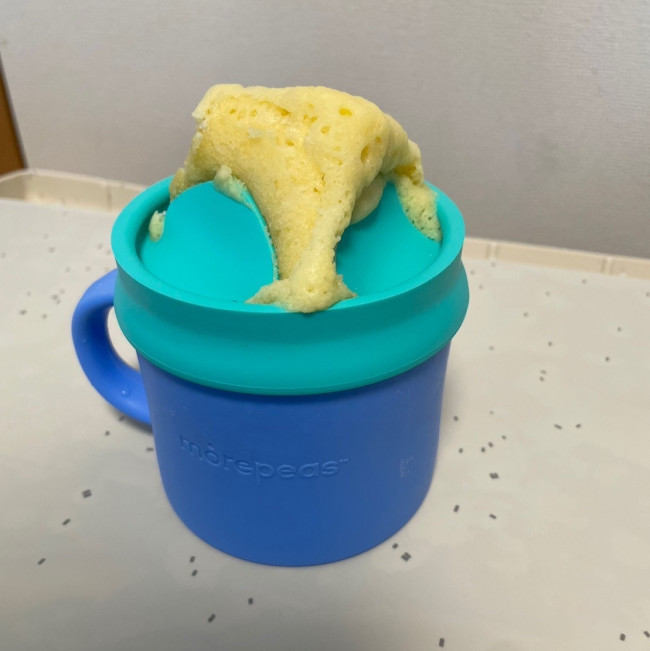 切り込みがあるので、溢れ出ることなく上手に焼けました！