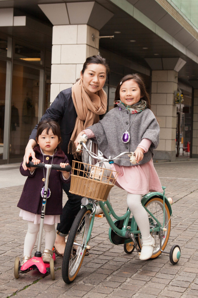 わかこさん、りりちゃん（6歳）、ねねちゃん（2歳）