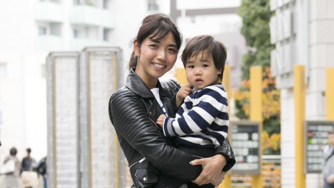 【mama snap!】真似したい！　ブラック×ボーダーの親子リンクコーデ♡