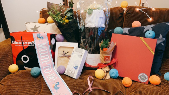 《ベビーシャワーをしてもらいました♡》欲しいものをリクエストしちゃおう、今年最旬の出産祝いはこれ！