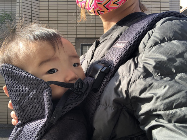 またビョルンだ♡という表情（？）の三男