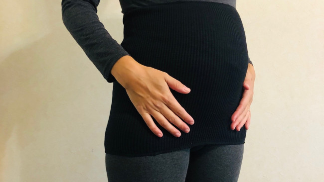 《秋冬マタママにおすすめ》これ1枚あれば万能！ とにかくのび〜る、新素材腹巻で寒さ対策◎