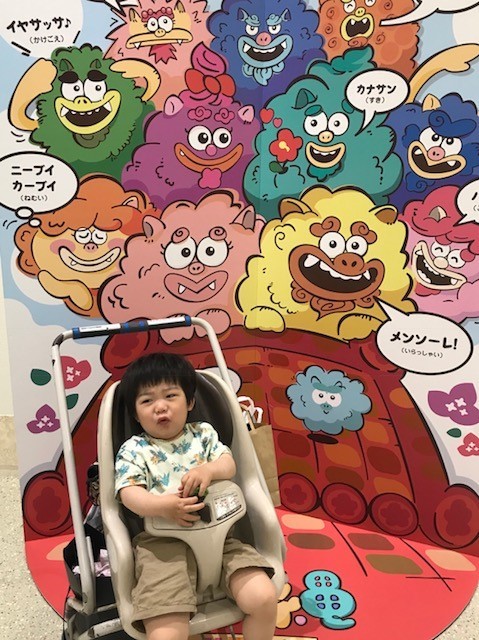 那覇空港にはフォトスポットが3種類ありました。かわいすぎて全制覇
