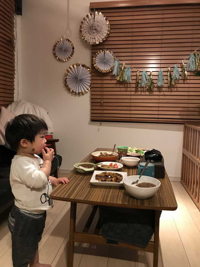誕生日当日は仕事の後だったので、前日から仕込んでおきました