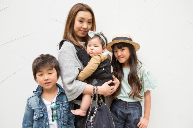 ヤマナカチアキさん、ミユちゃん（10歳）、ライムくん（7歳）、ルイナちゃん（8ヶ月）