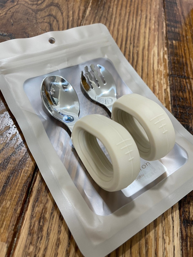 自分で食べたい、をサポートするリング型カトラリーを使ってみました！