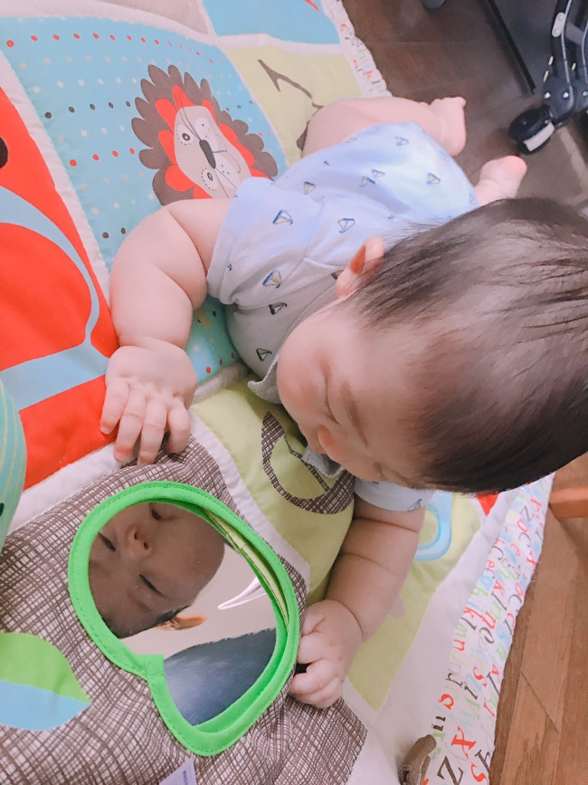 色々な仕掛けがついているので、飽きずに楽しく遊んでくれます