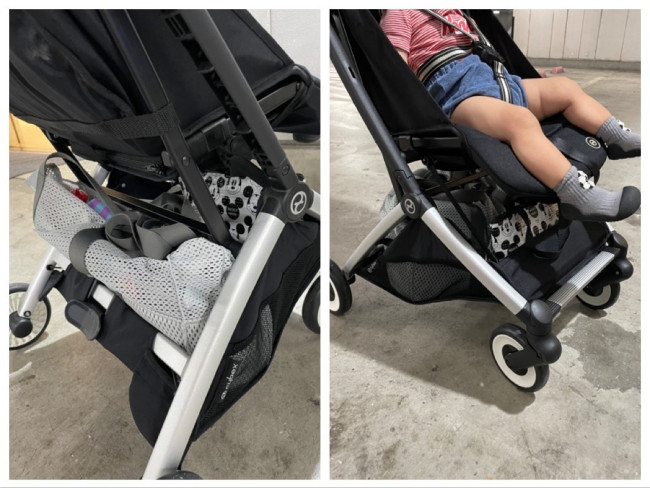 後ろの高さがあまりないので、大きな荷物は前からがいいかも