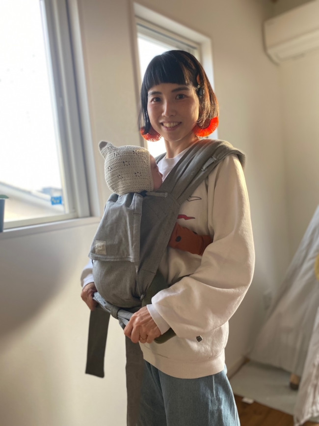 リマス ベビーキャリアは15キロまで使用可能。首がしっかりすわったらおんぶもできます♪