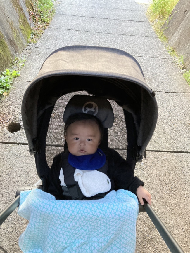 赤ちゃんは背中に汗をかきやすいもの。暑い時期にはメッシュのハイシートで大正解！