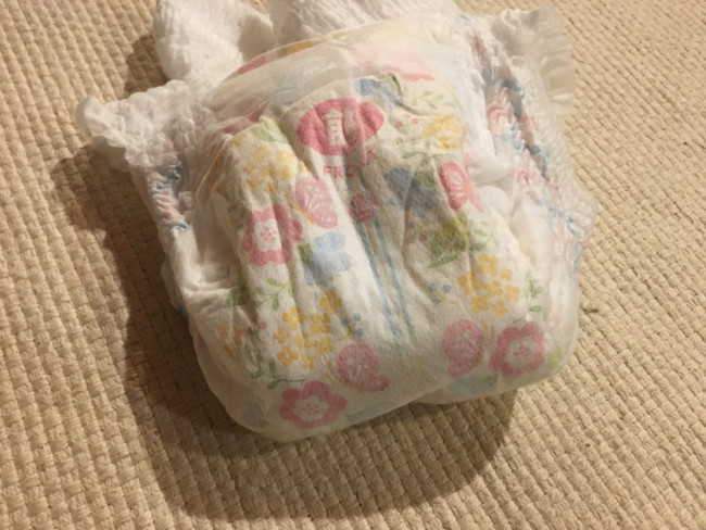 使用済みオムツですみません