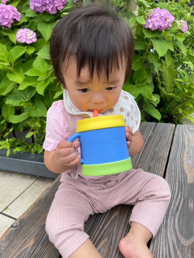 ストローデビューもモアピースで！