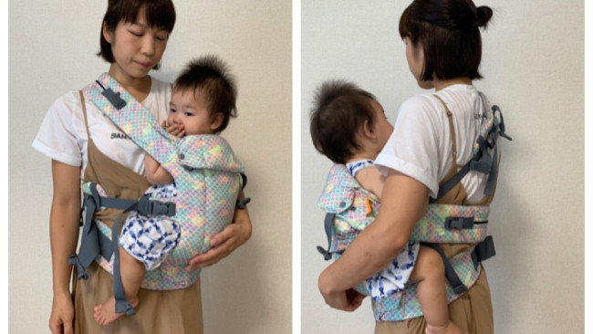 《シンプルが主流に対抗》やっぱり柄モノは可愛くて目立つ♡　秋冬抱っこひもはベコ ジェミニで決まり！
