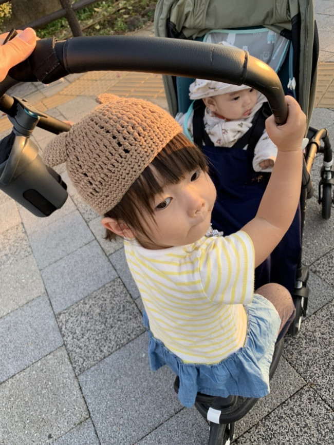 安定した走行性と、きょうだいでも乗れるので、お出かけの必須アイテム！