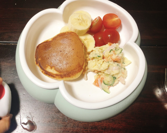 ある日の朝ごはん。朝はワンプレートで！
